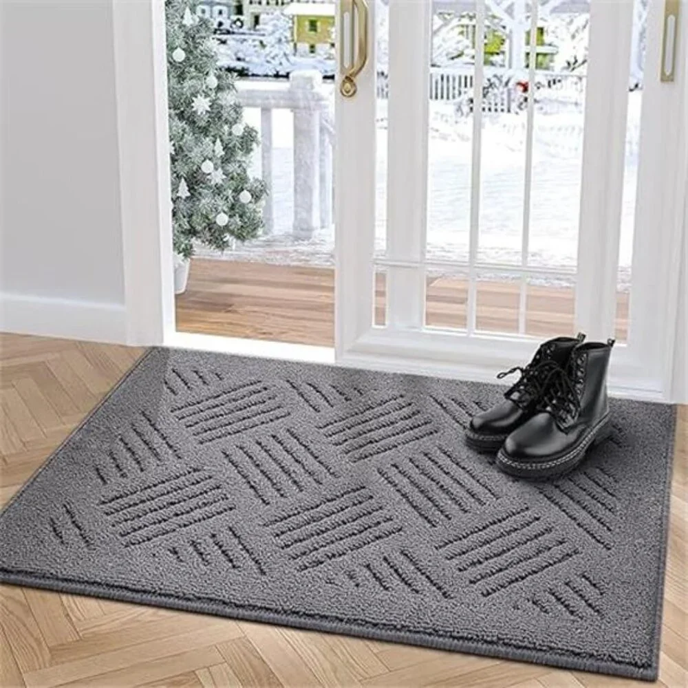 Door Mat Indoor Doormat,Front Back Door Mats Non Slip Entrance Rugs Rubber Back